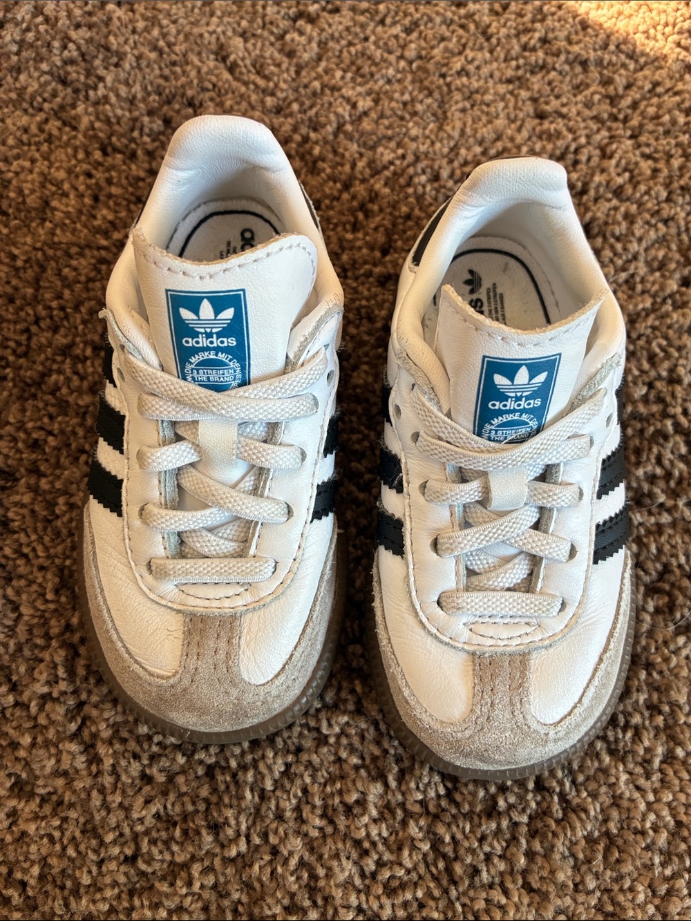 Adidas SAMBA OG SHOES KIDS
Toddler Shoes 5.5k White Black Stripe